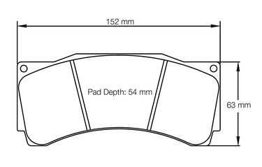 Pagid Racing Brake Pads No. 1539 (Front)